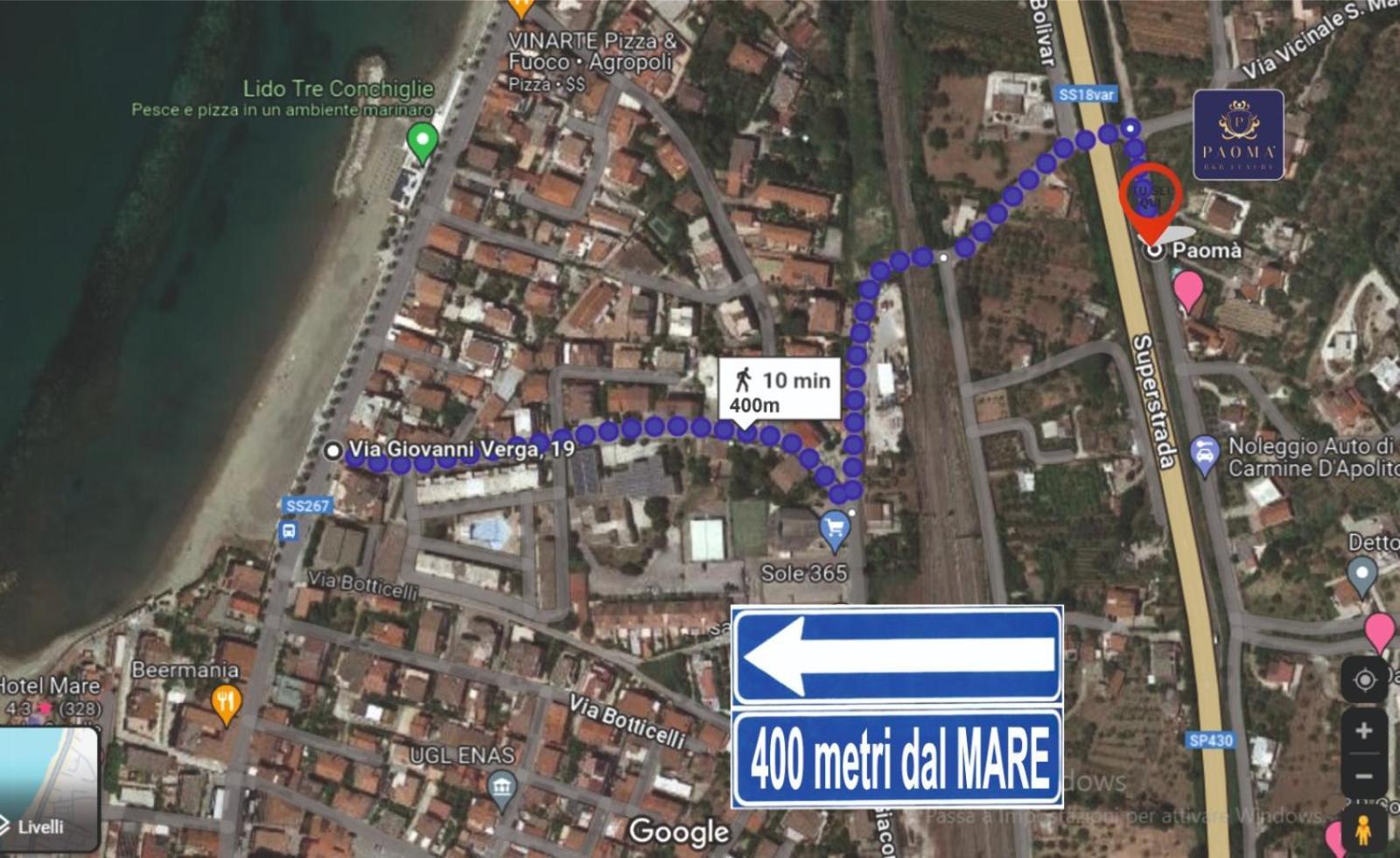 Bed and Breakfast Paoma Agropoli Exterior foto